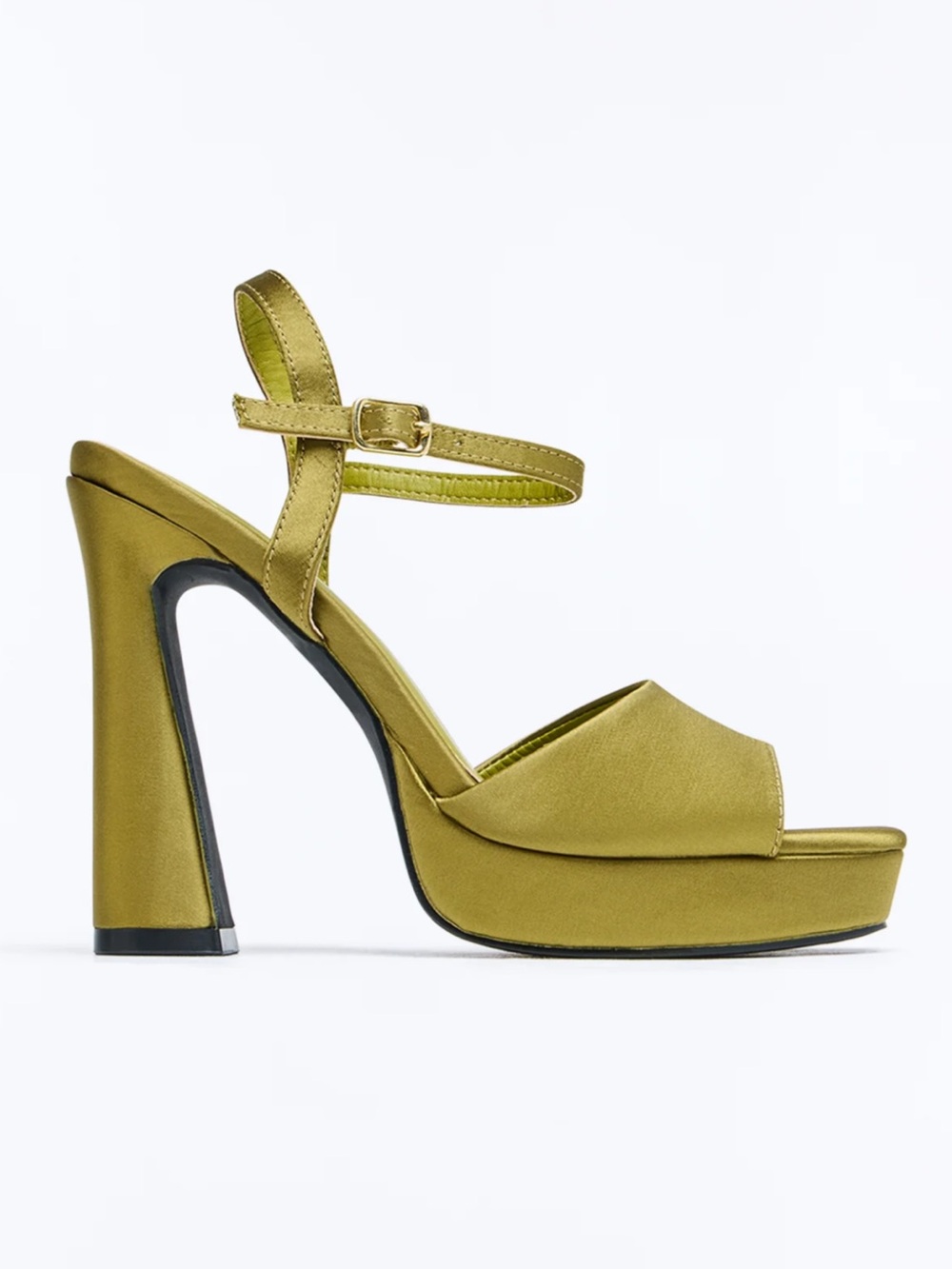 New moss green olive platform sandals shoes trendy comfortable